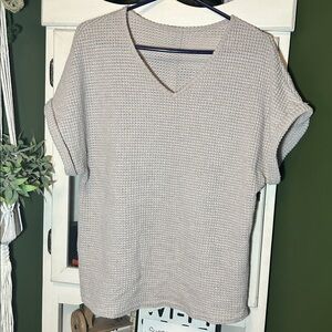 Torrid Beige Textured Blouse